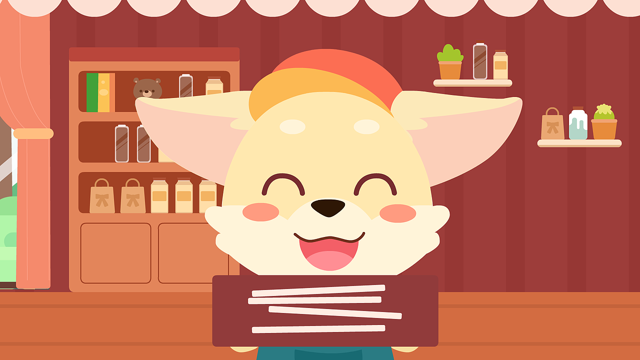 几何风儿童插画.涂鸦馆和饮品店.方豆豆语文（图ZMjI1MTg0NDMy） - 儿童插画 - 站酷设计师可爱的白白子原创素材 - 站酷ZCOOL