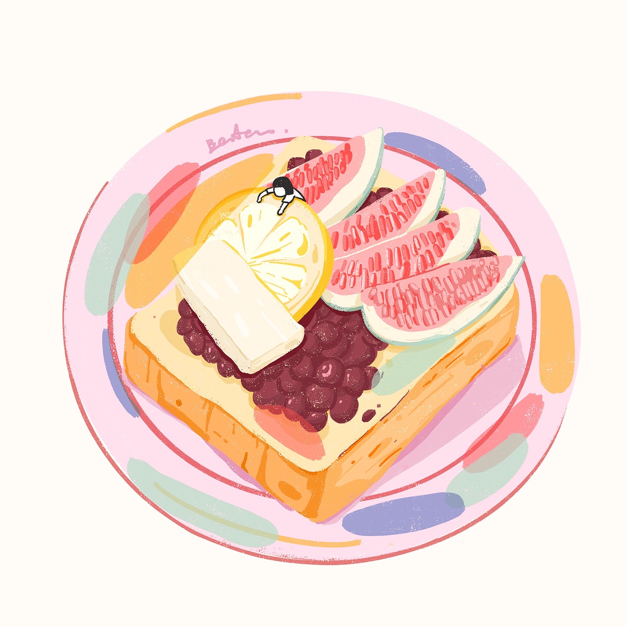 甜食治愈所有的不开心（图ZMjQyODE4MTE2） - 创作习作 - 站酷设计师ponyoya原创素材 - 站酷ZCOOL