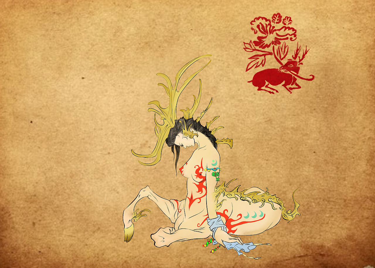 临摹练习【张旺先生】的【辟邪】（图ZMzgyODQ0NzY=） - 创作习作 - 站酷设计师丰丰丰原创素材 - 站酷ZCOOL