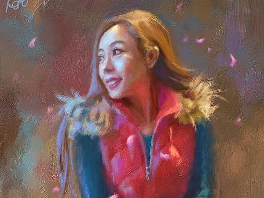 芬芳中的回眸（個(gè)人主頁(yè)-ZMjU0NDU3NjA=） - 繪畫(huà) - 站酷設(shè)計(jì)師肇裔ZERO泓睿原創(chuàng)素材 - 站酷ZCOOL