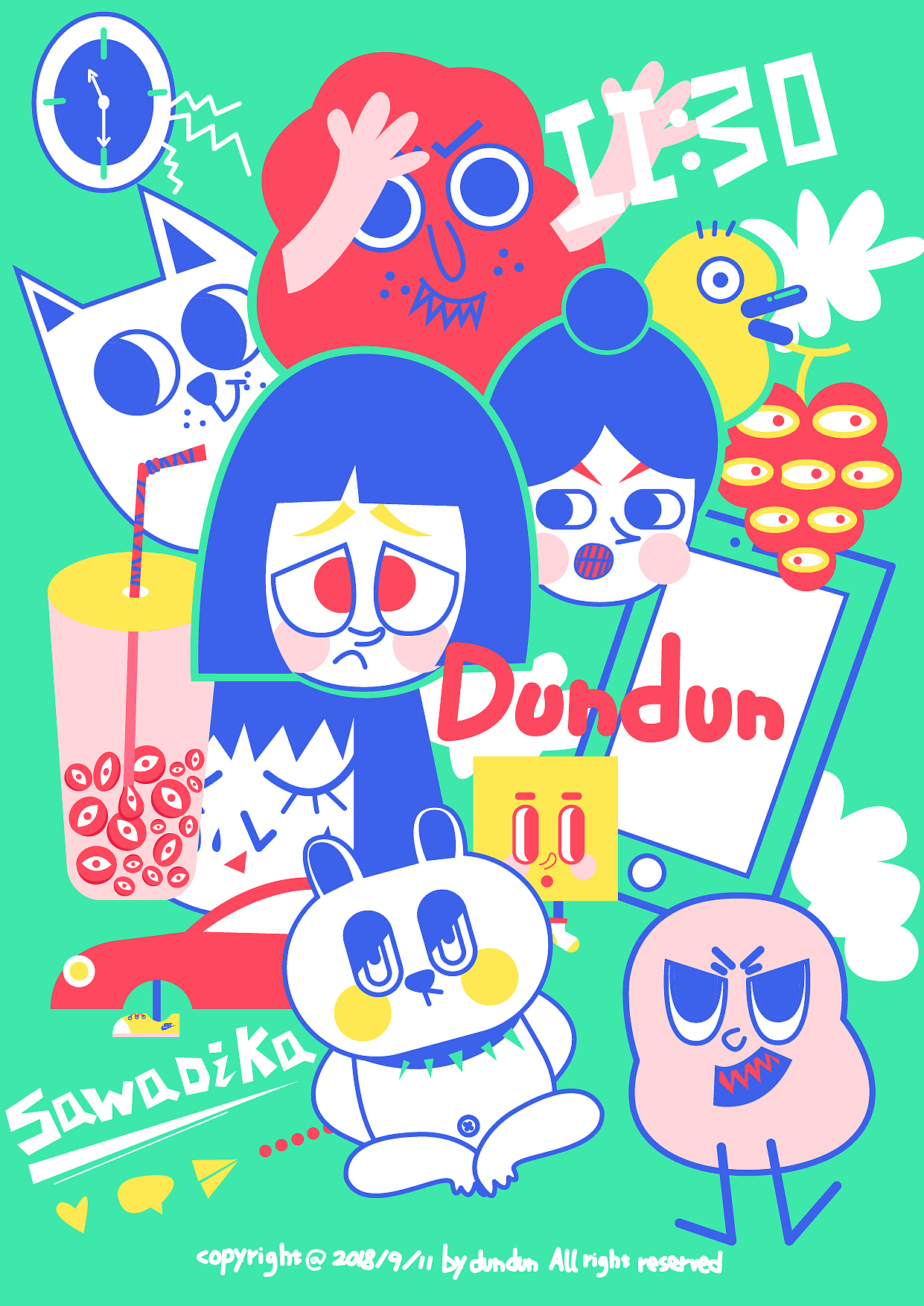 乱七八糟的心情（图ZMTI4NDQ5OTM2） - 创作习作 - 站酷设计师小蹲蹲原创素材 - 站酷ZCOOL
