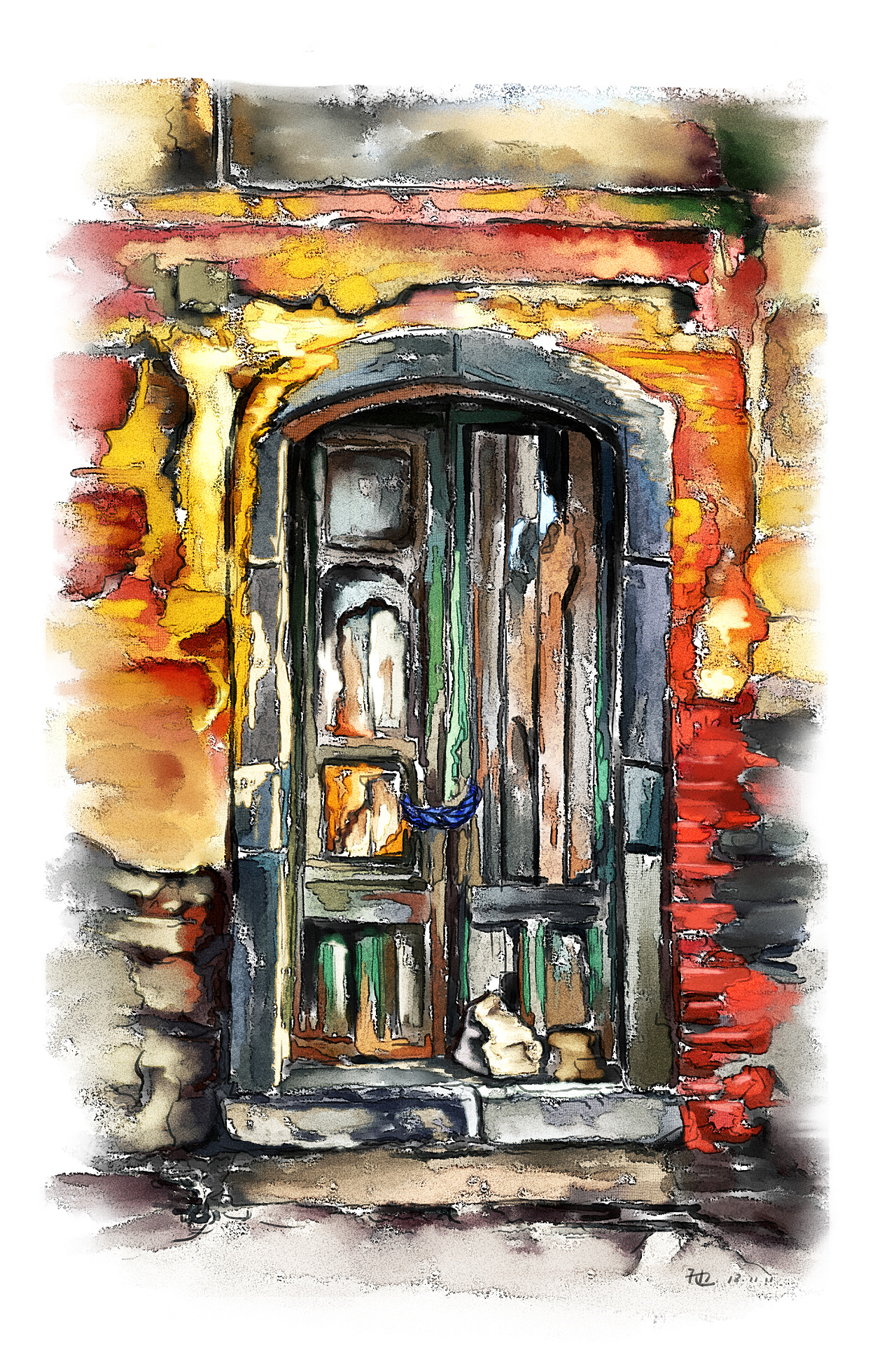 门系列插画之二