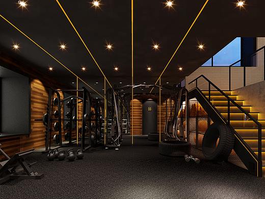 河北保定｜现代艺术工业会所风健身工作室设计