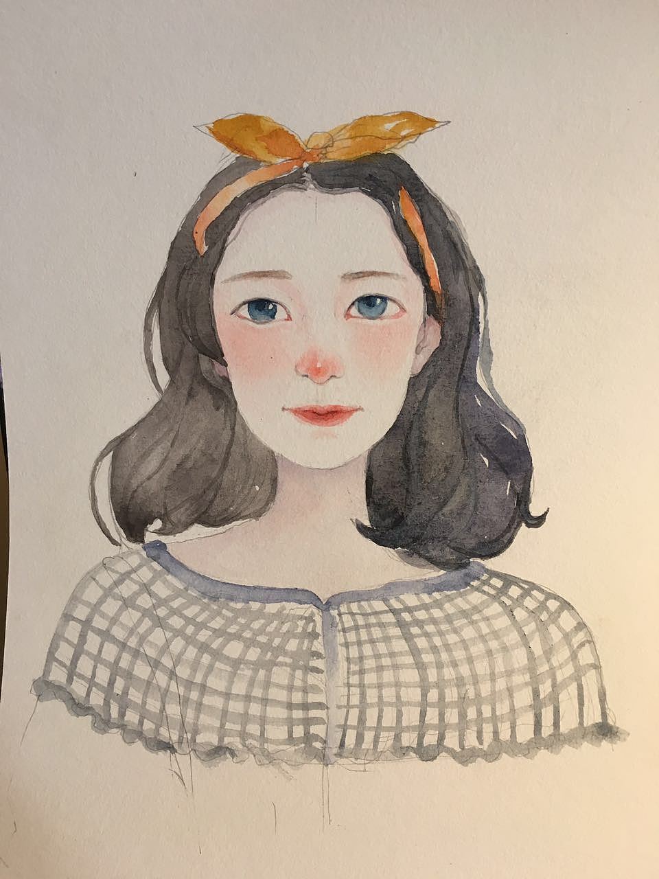 送给可爱的你呀 |水彩人物练习（图ZNTYwMDMxODA=） - 创作习作 - 站酷设计师樱呐原创素材 - 站酷ZCOOL