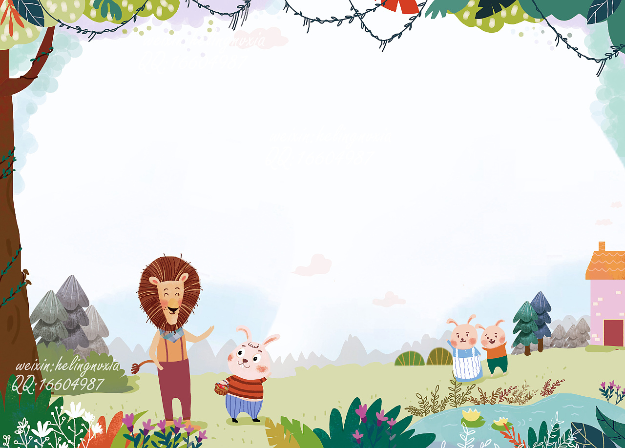 小溪流杂志内页-儿童插画