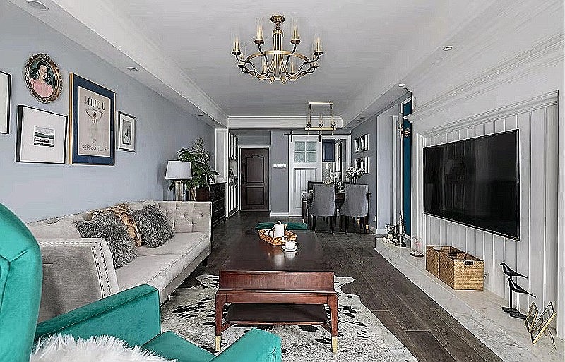 沈阳林凤装饰整装包括哪些家电—145㎡美式风,温暖夜