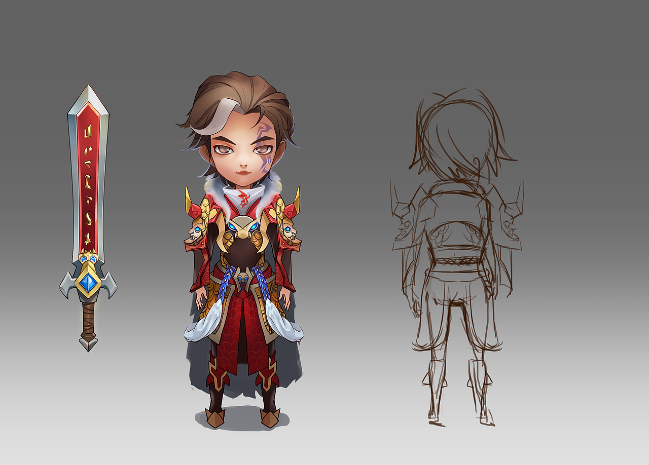 Q版人设（图ZNTUxNDg4MzY=） - 创作习作 - 站酷设计师大土豆子ZLH原创素材 - 站酷ZCOOL