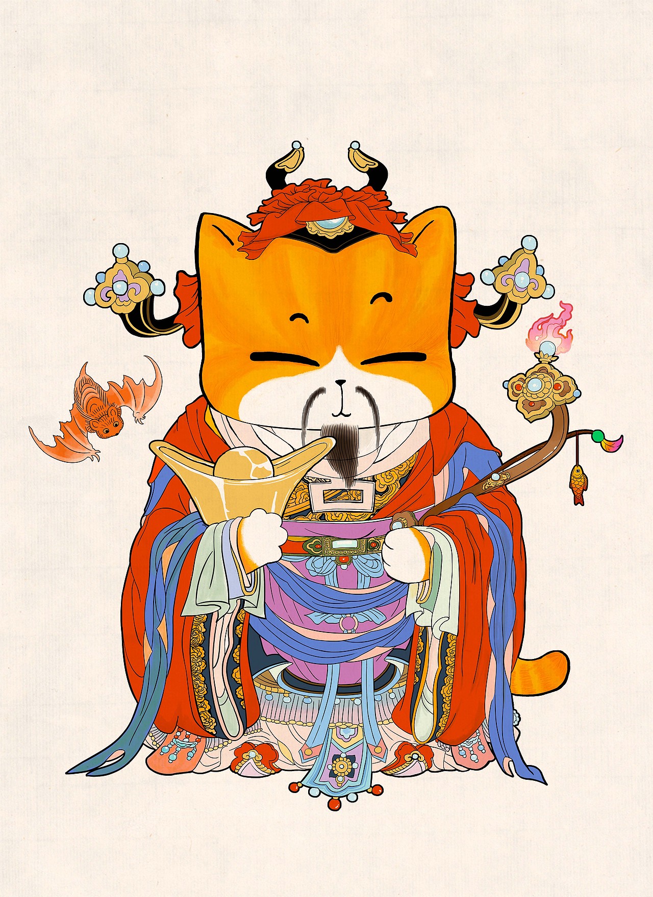 喵肥家旺卡通年画合集（图ZMjMzNjkyNjIw） - 艺术插画 - 站酷设计师歪理猫原创素材 - 站酷ZCOOL
