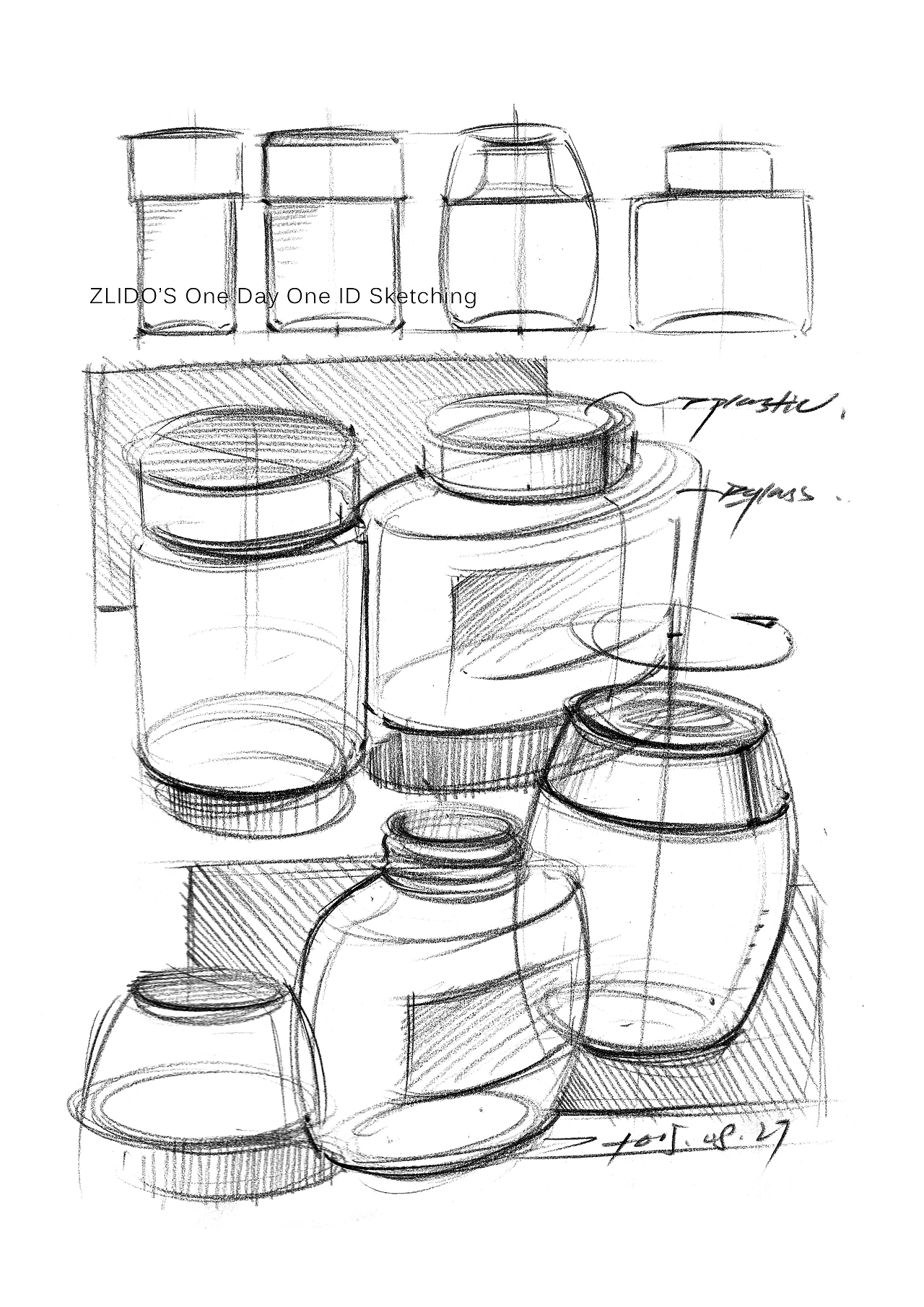 2015产品设计手绘8月 一日一画