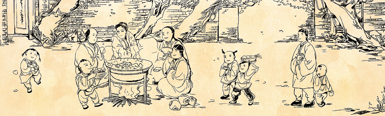 九霄一品火锅店室内壁画设计[8P]（图ZNDA3NDE0ODA=） - 商业插画 - 站酷设计师草锅锅原创素材 - 站酷ZCOOL