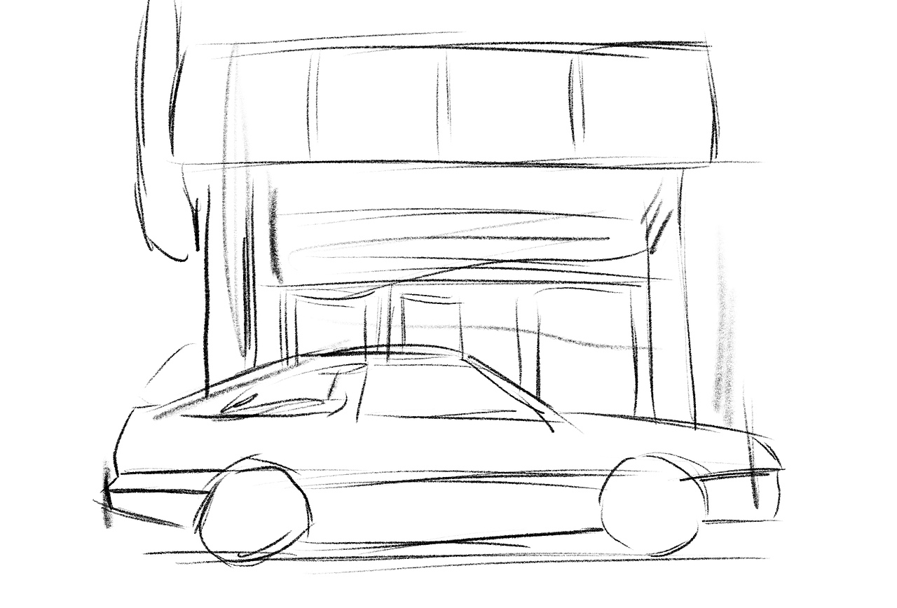 汽车手绘 藤原豆腐店的AE86（图ZMjQxMTAzMjMy） - 创作习作 - 站酷设计师拿画笔的APE原创素材 - 站酷ZCOOL