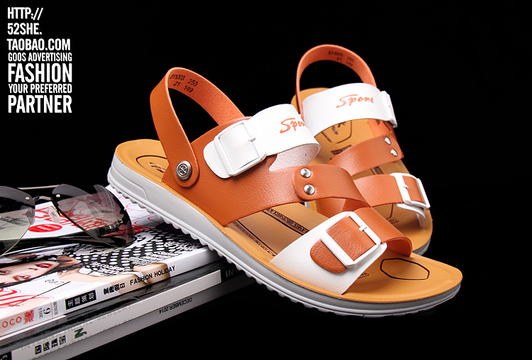 男凉鞋场景拍摄 罗马凉鞋沙滩鞋男拍照 真牛皮两用男士皮拖鞋凉鞋实物网店摄影（图ZNTIwNzkxODA=） - 产品摄影 - 站酷设计师广州古斯广告原创素材 - 站酷ZCOOL