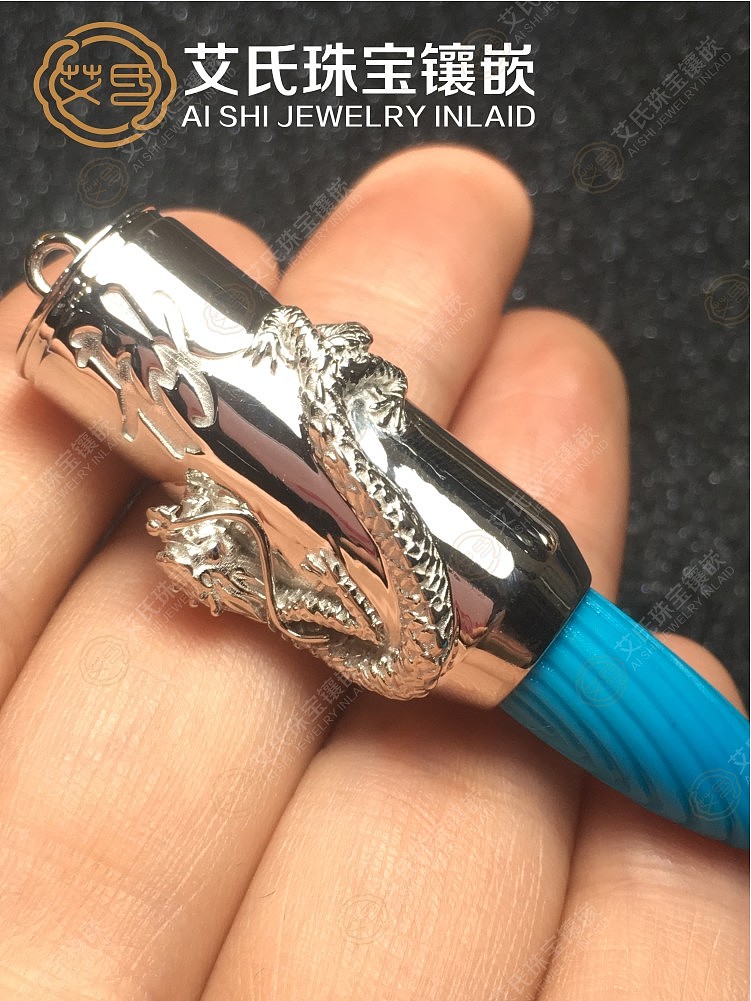 绿松石情侣吊坠，龙凤款。（图ZMTE1Mzk5MTI4） - 其他 - 站酷设计师艾氏珠宝镶嵌原创素材 - 站酷ZCOOL