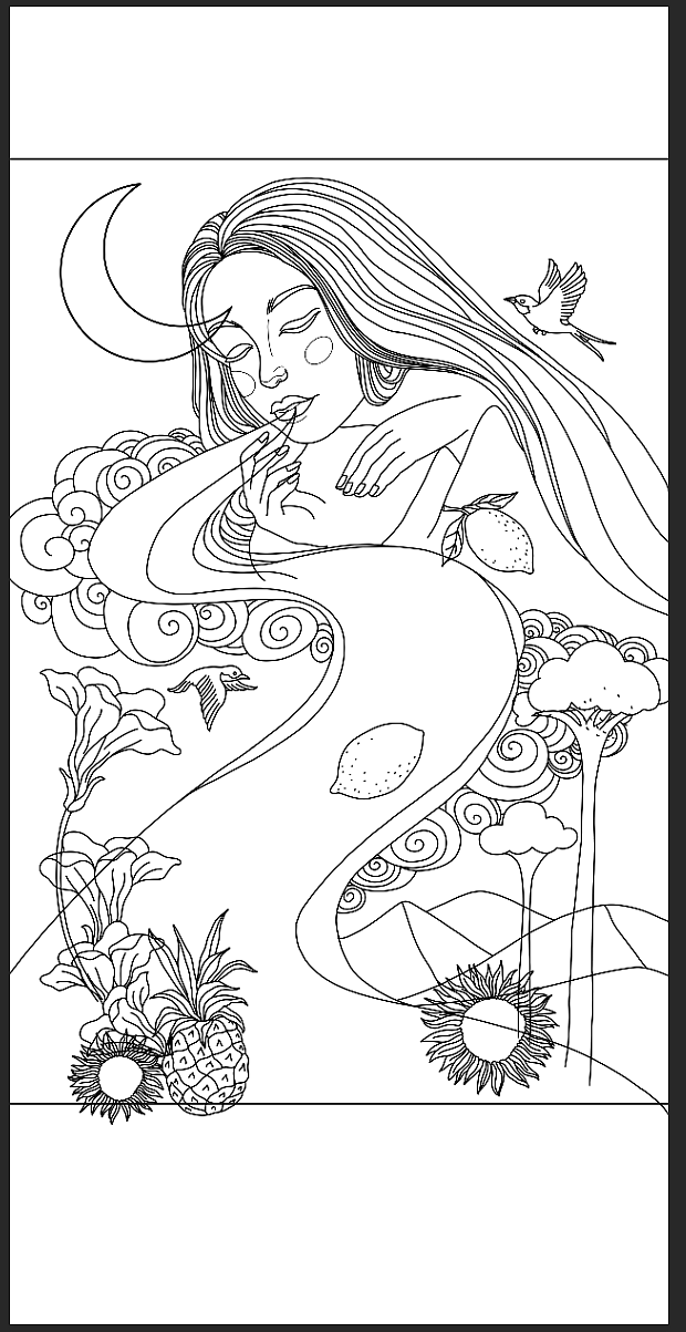 额 灵感来源于山海经 最近一词口吐芬芳很火 就画了这幅作品深圳/插画