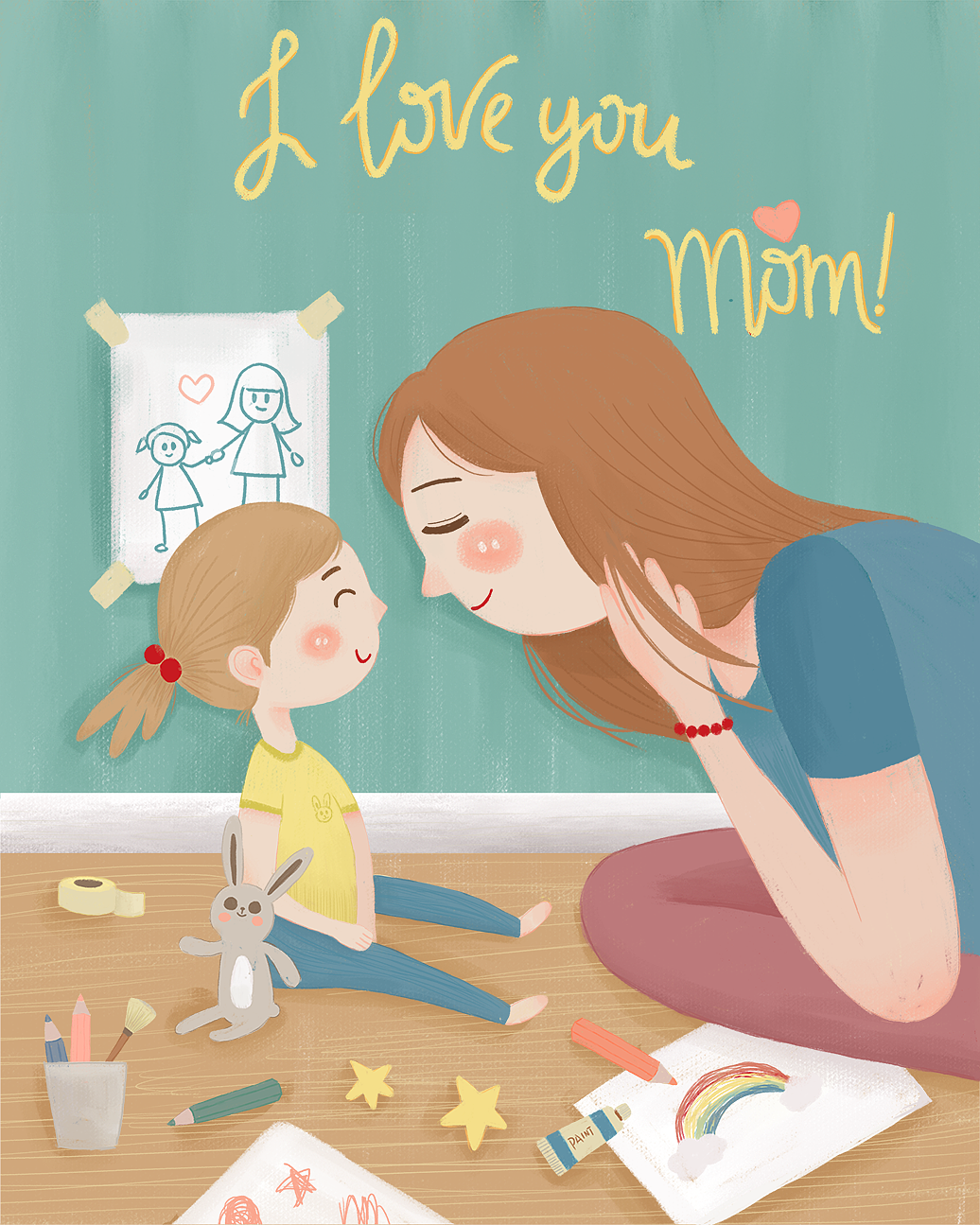 节日插画丨劳动节、520、母亲节（图ZMjE5Mzc4MjIw） - 创作习作 - 站酷设计师钻石小姐Diamond原创素材 - 站酷ZCOOL