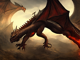 #AI创作实验室#巨龙出世在苍茫的大地上喷火