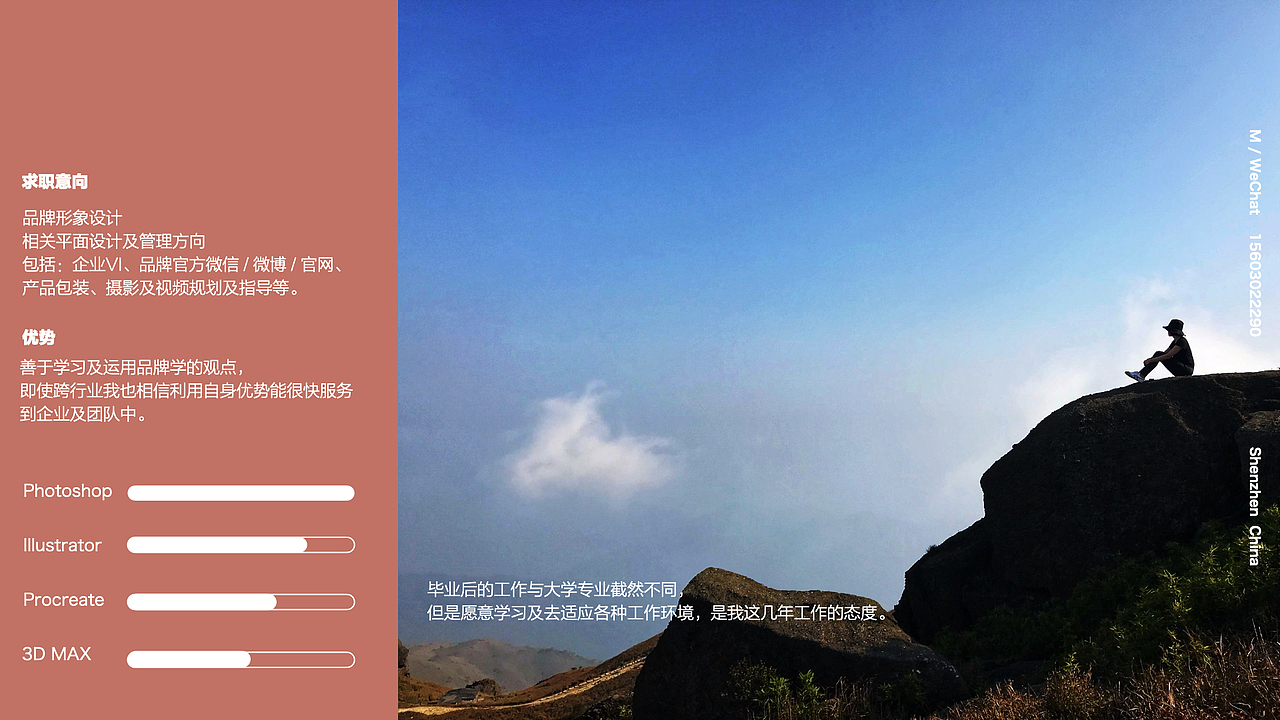 2015-2019年个人简历(2015年前的在其它文章里)