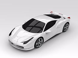 Ferrari-458Rhinoceros+KS模型渲染