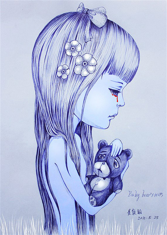 圆珠笔系列手绘人物、动物、机器（图ZNTkyNDYzMg==） - 商业插画 - 站酷设计师黄劲松原创素材 - 站酷ZCOOL