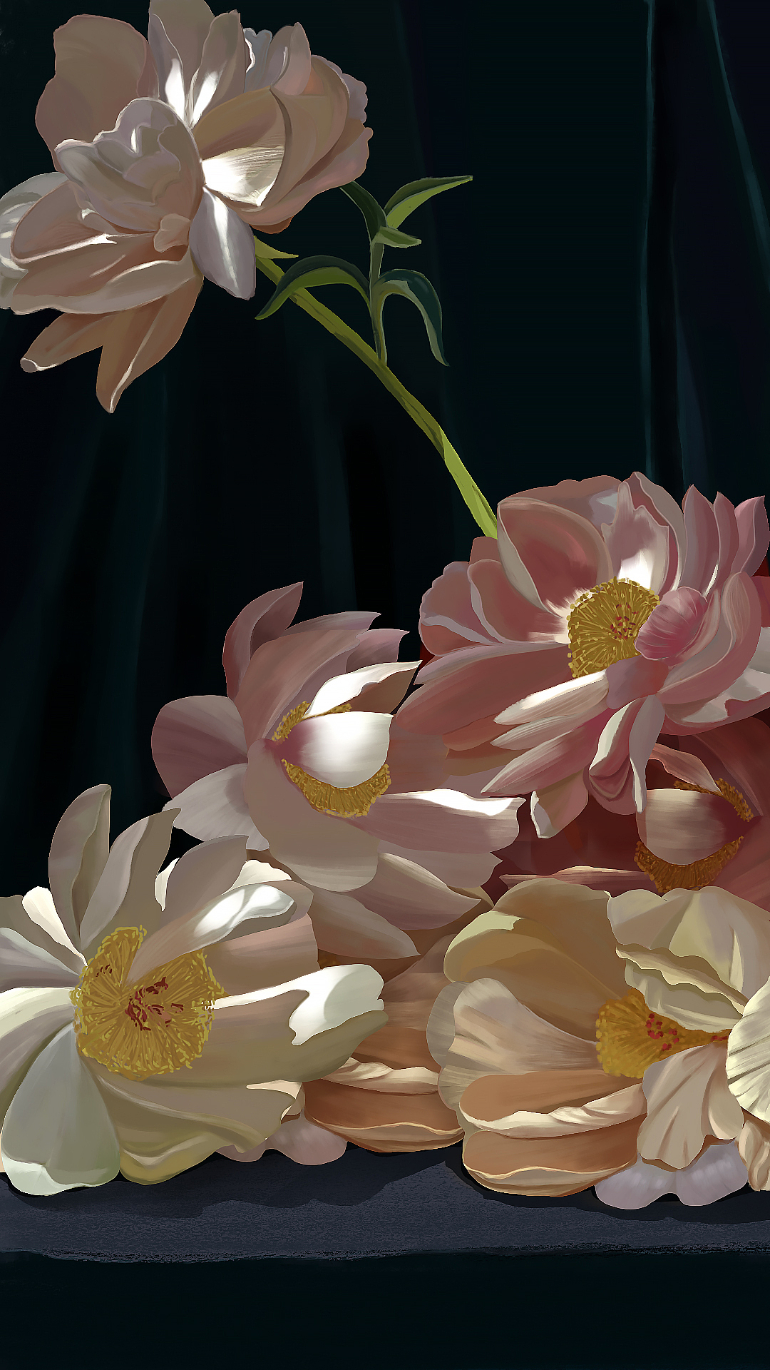 这个夏天画的花花（图ZMjcyNjUzMjY0） - 创作习作 - 站酷设计师安静境原创素材 - 站酷ZCOOL