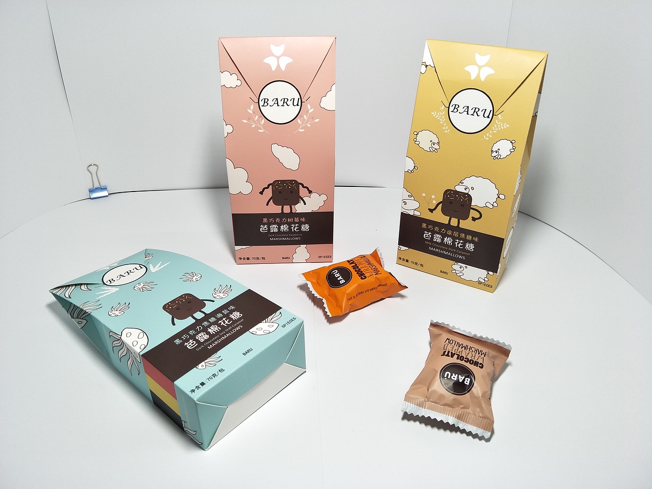 baru棉花糖包装