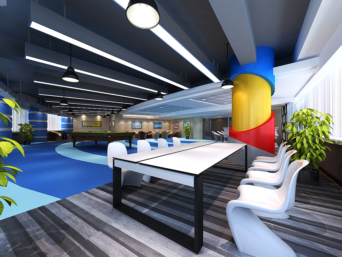 某中行职工活动中心|空间|家装设计|黑龙江平飞科技_原创作品-站酷