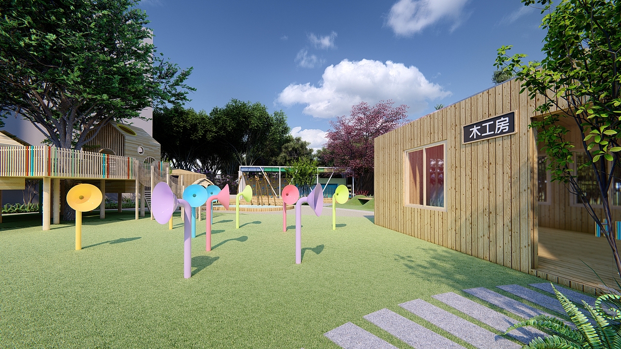 幼儿园户外设计|空间|景观设计|换你江山如画_原创作品-站酷(zcool)
