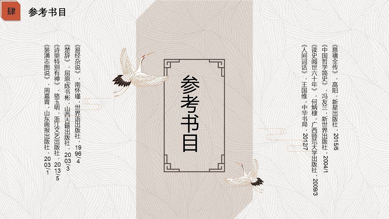人文专业仙鹤中国风毕业答辩动态PPT模版（图ZMjIyNTg1ODQ0） - PPT/Keynote - 站酷设计师锦乡悦文房原创素材 - 站酷ZCOOL