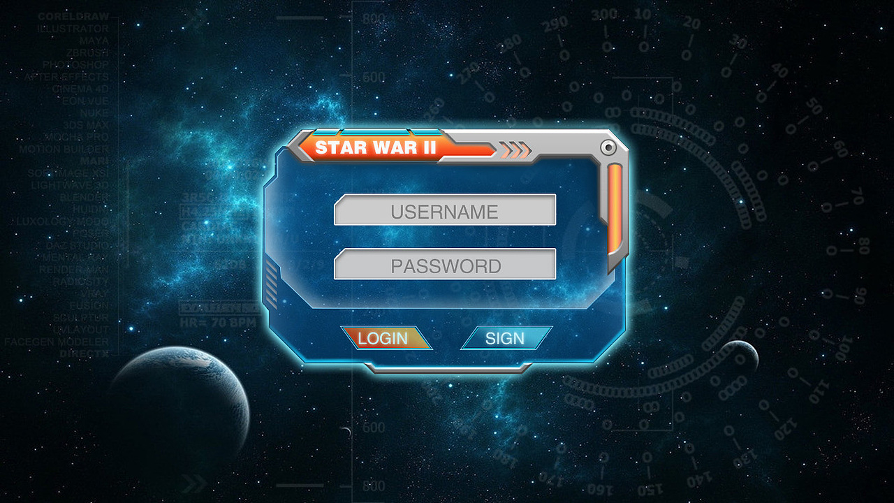 UI--科幻风游戏界面（图ZMzIyNzMwNDA=） - 游戏UI - 站酷设计师采尚原创素材 - 站酷ZCOOL