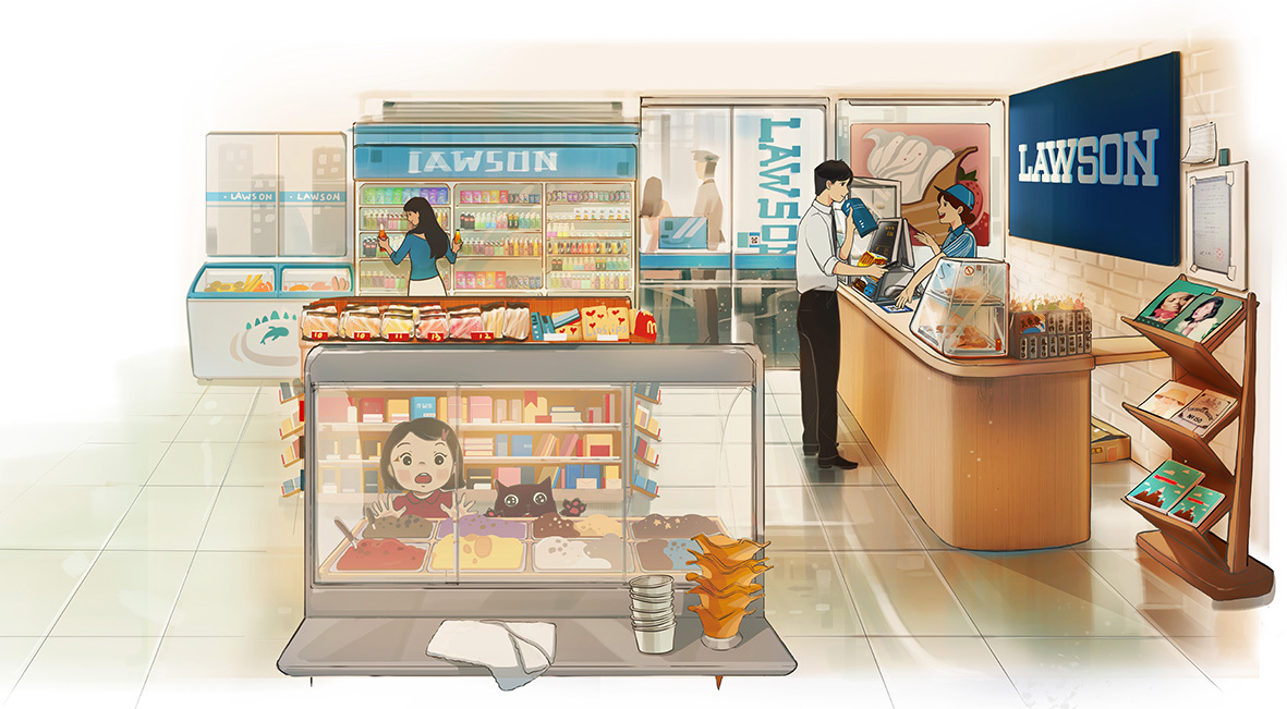 便利店插画
