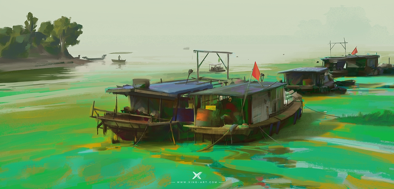 《海浪系列》齐猪作品