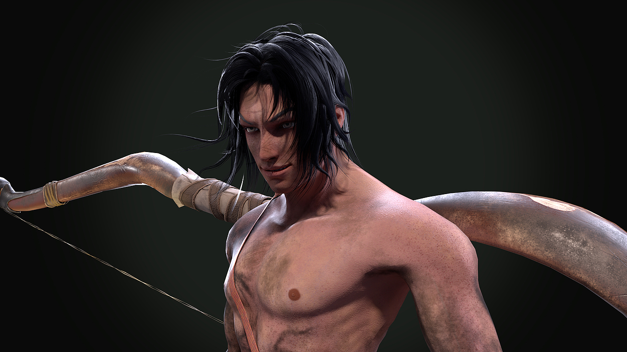 只狼角色——苇名弦一郎 次世代人物练习（图ZMjg3NTM4MTQw） - 人物/生物 - 站酷设计师TOTW原创素材 - 站酷ZCOOL