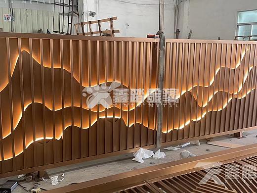 园林山峦不锈钢屏风设计定制厂家