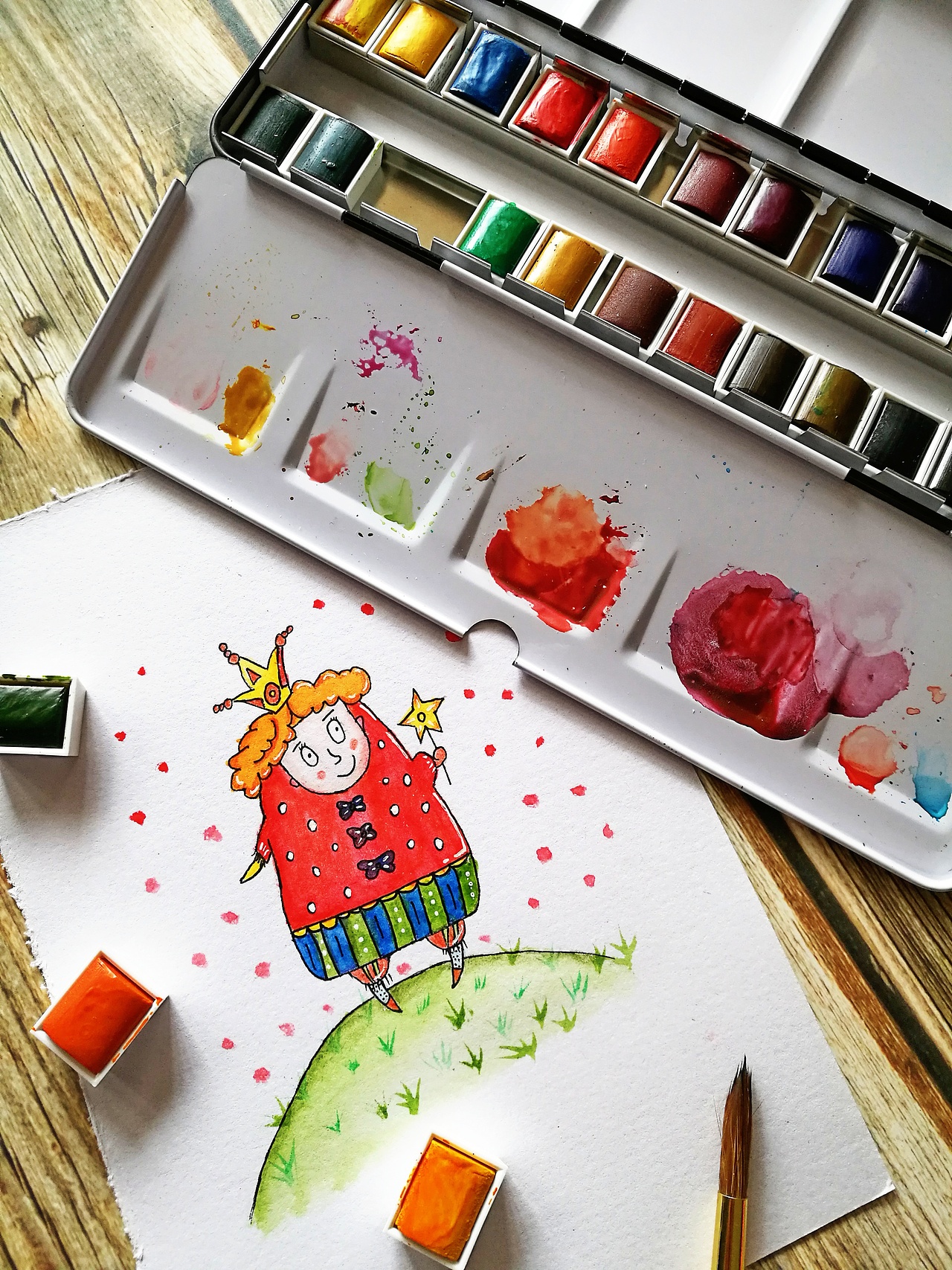 临摹的一组水彩小插画（图ZMTMxODY2MTc2） - 创作习作 - 站酷设计师梦浮荏原创素材 - 站酷ZCOOL