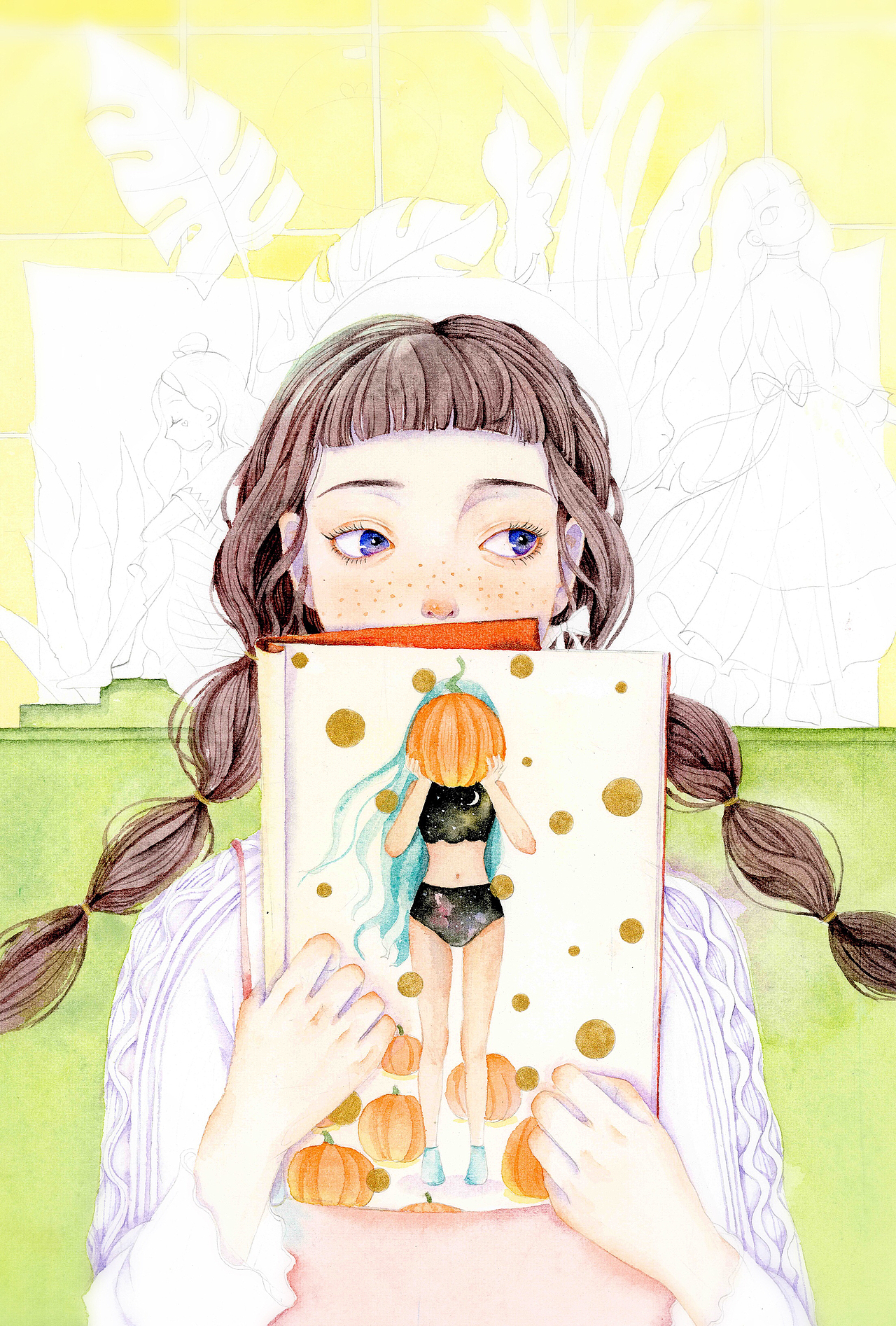 一个过程（2）（图ZOTU0ODExMDg=） - 艺术插画 - 站酷设计师川禾原创素材 - 站酷ZCOOL