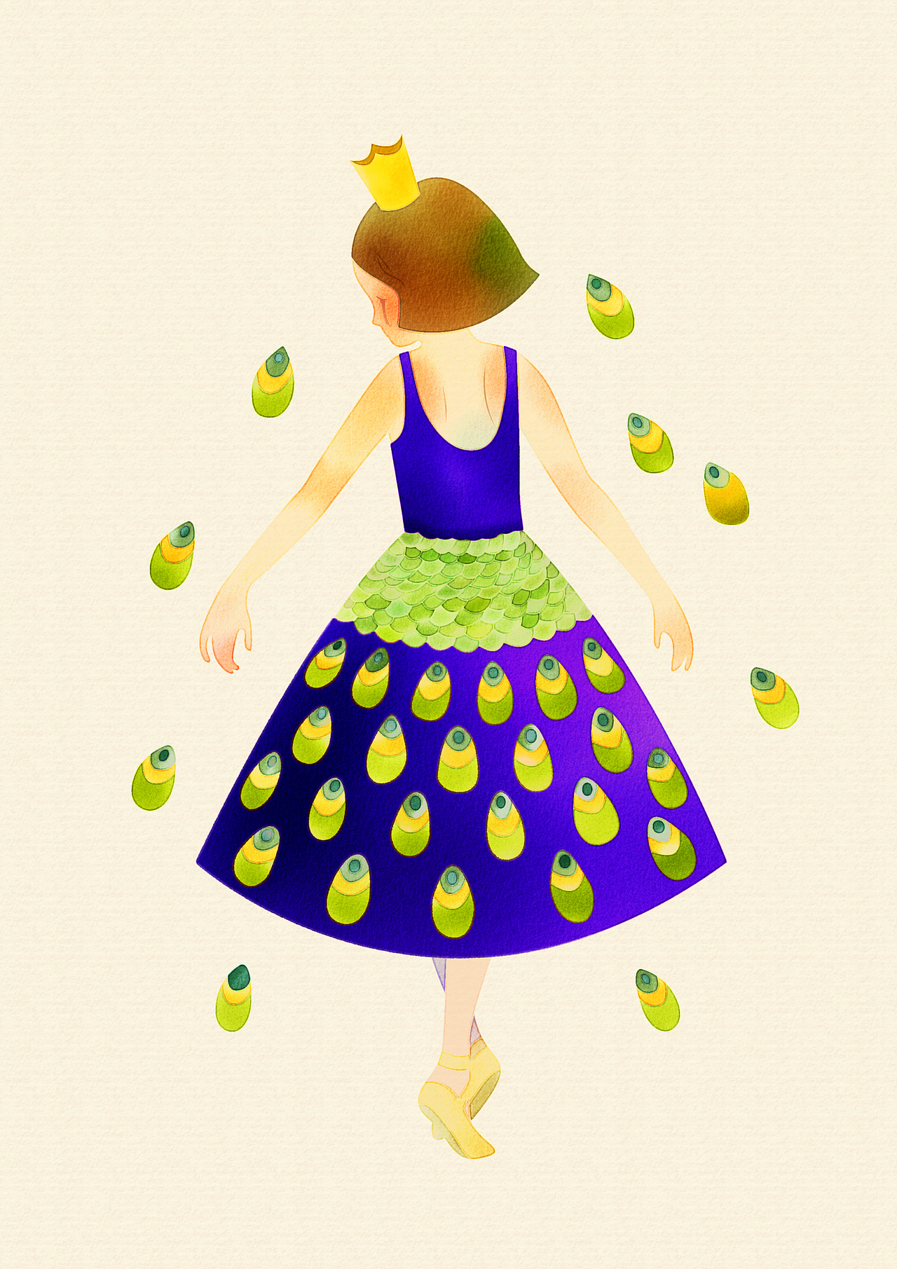 painter水彩插画几个人物