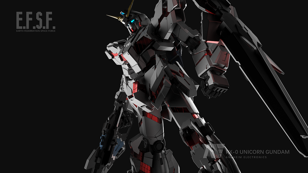 rx-0 uc gundam/高达独角兽