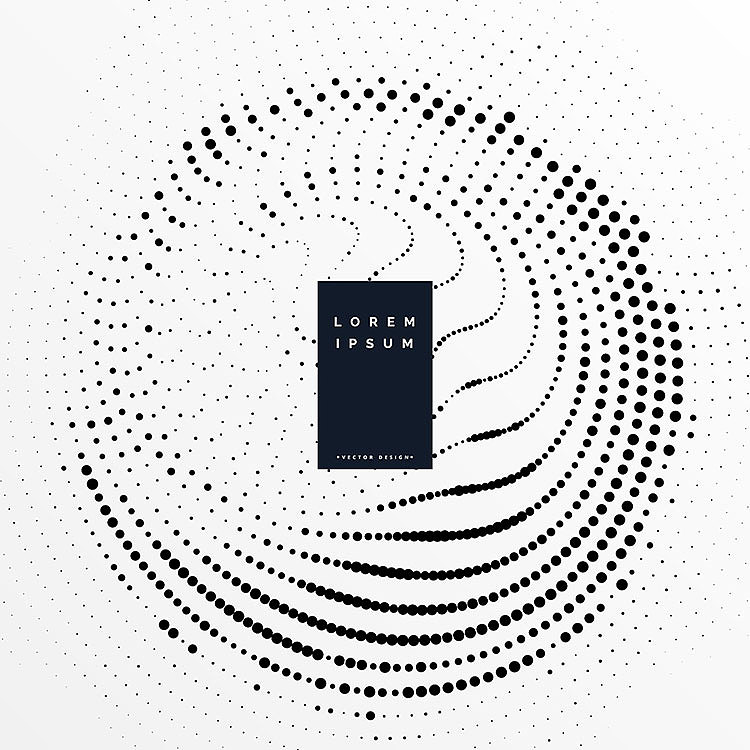 动感科技粒子信息概念点阵图形主视觉kv元素海报设计