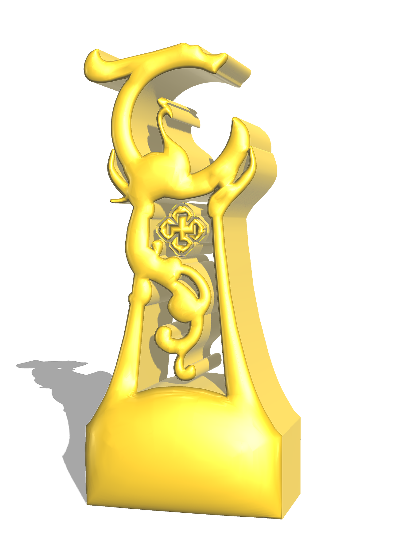 赤峰援鄂医疗奖杯设计