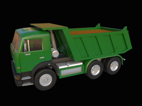 渣土车动画（图ZMjY2MjMzNjY0） - 机械/交通 - 站酷设计师haohaov5原创素材 - 站酷ZCOOL