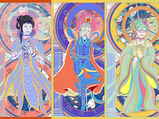 新繹文化X站酷 【賽博紅樓】（個(gè)人主頁-ZNjA2MzU4NjQ=） - 商業(yè)插畫 - 站酷設(shè)計(jì)師Shawn李原創(chuàng)素材 - 站酷ZCOOL