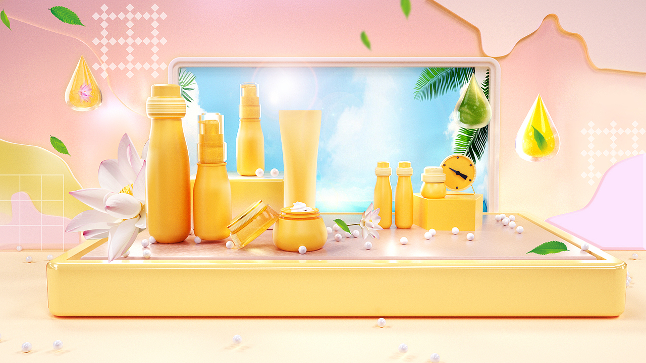 c4d产品样机展示模型