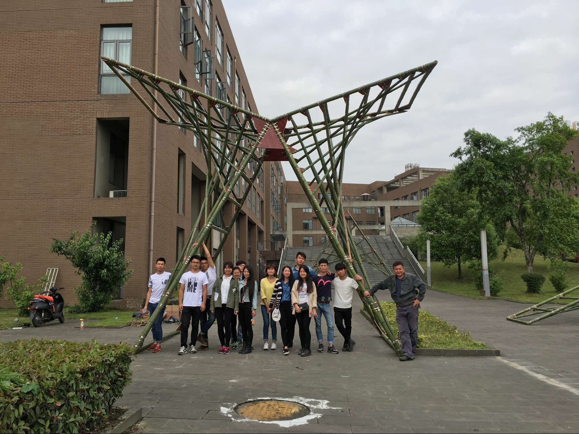 【大学期间作品】建造节竹建筑