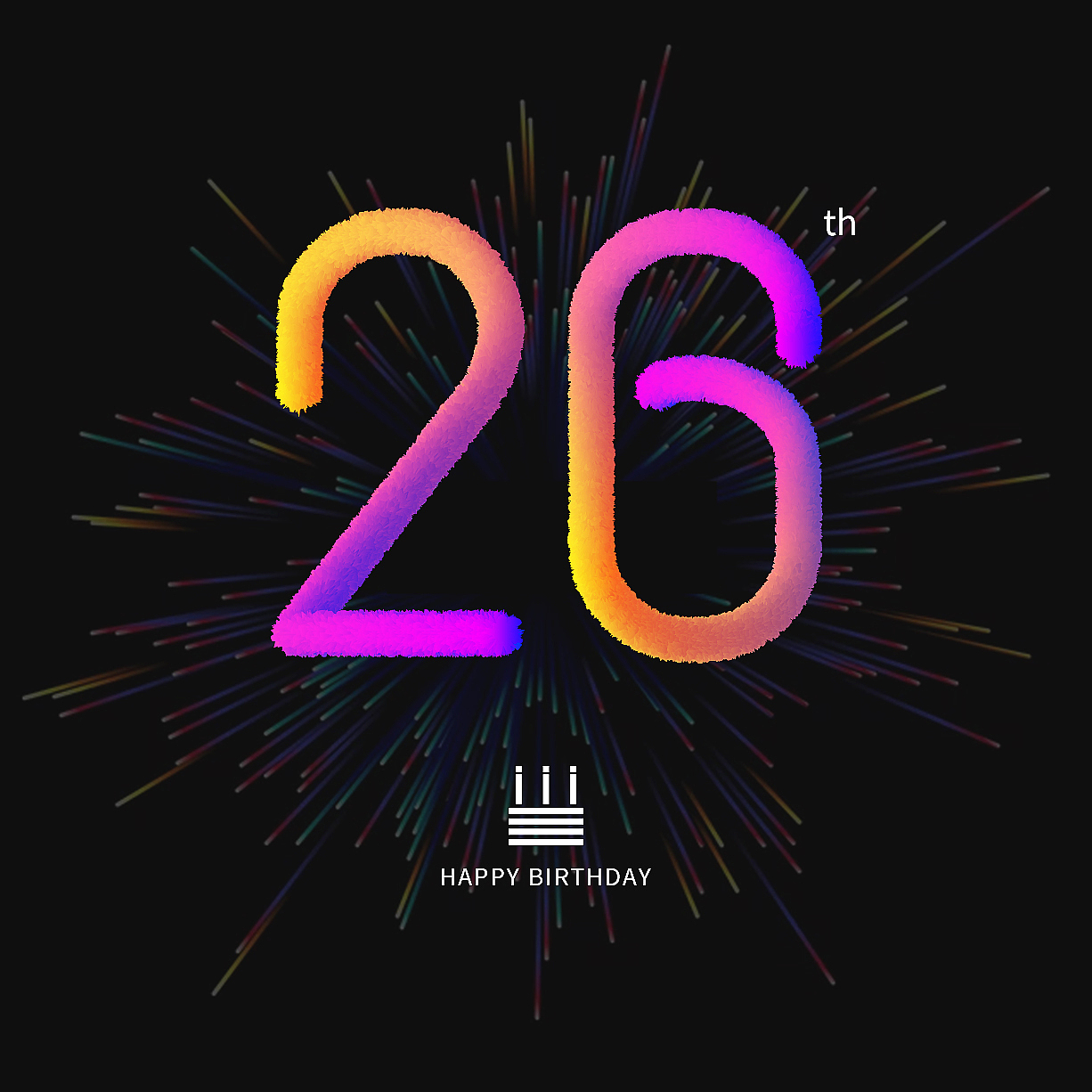 祝自己生日快乐!