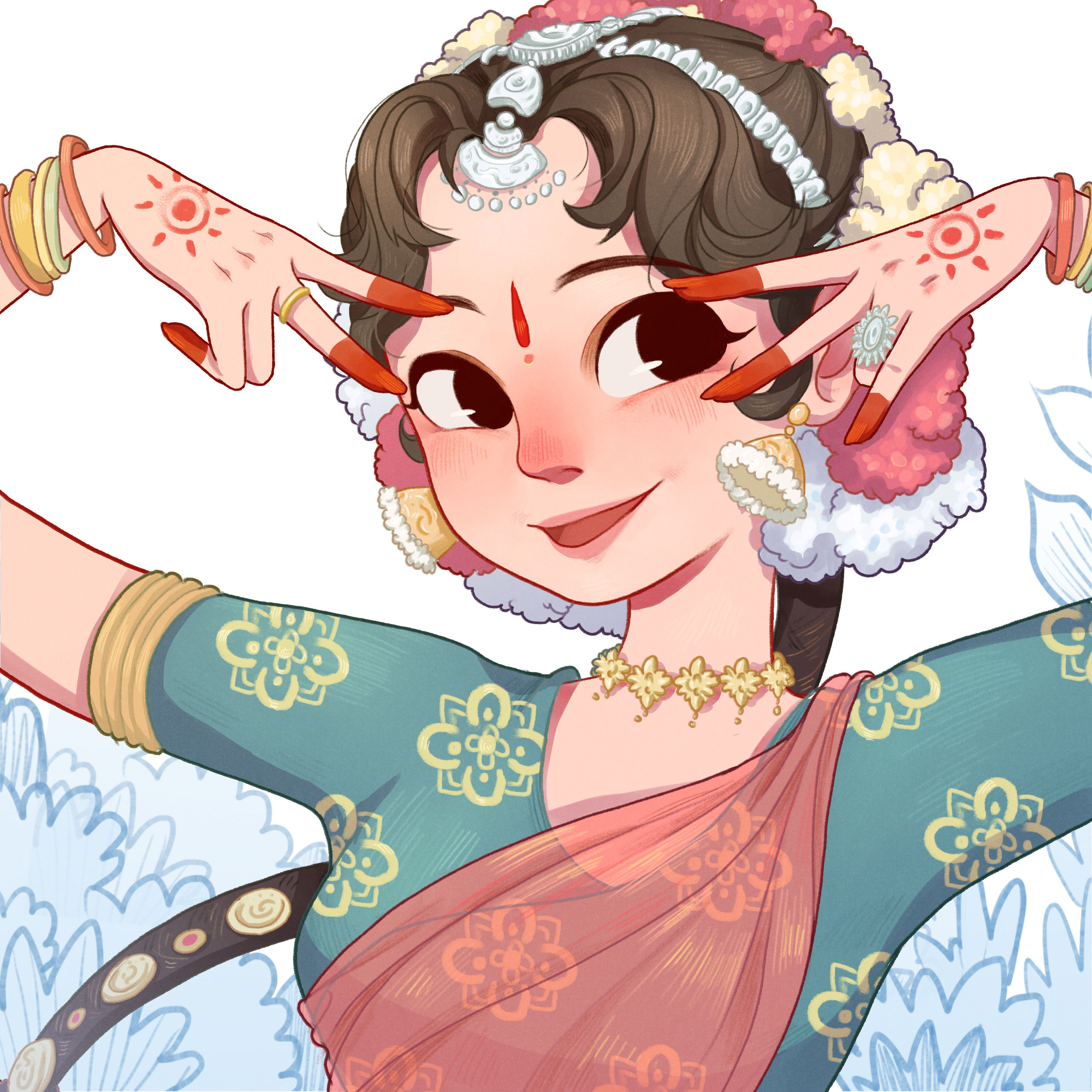 印度婆罗多舞女