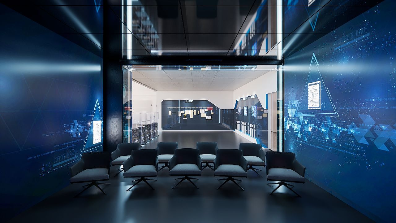 部分作品展示：科技展厅+文化走廊（图ZMzU2MTU4NTky） - 展陈设计 - 站酷设计师Mr蓝先生原创素材 - 站酷ZCOOL