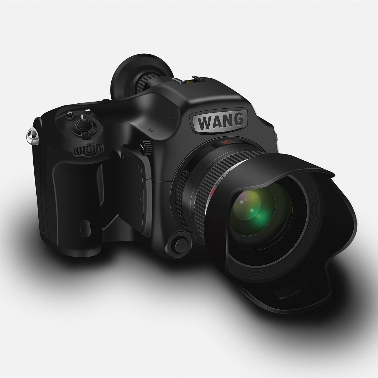 一直在自学ui,练习ps也有一段时间了,所以试着做了这个相机