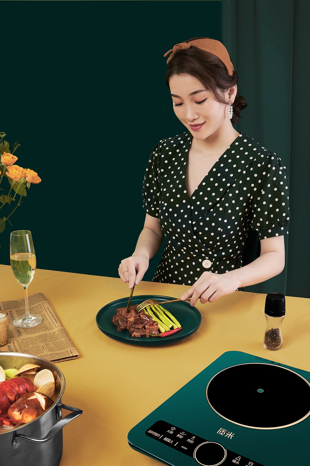 【质米电磁炉】产品拍摄——蜜蜂影力制作（图ZMjI1MTQzNTk2） - 产品摄影 - 站酷设计师蜜蜂影力原创素材 - 站酷ZCOOL