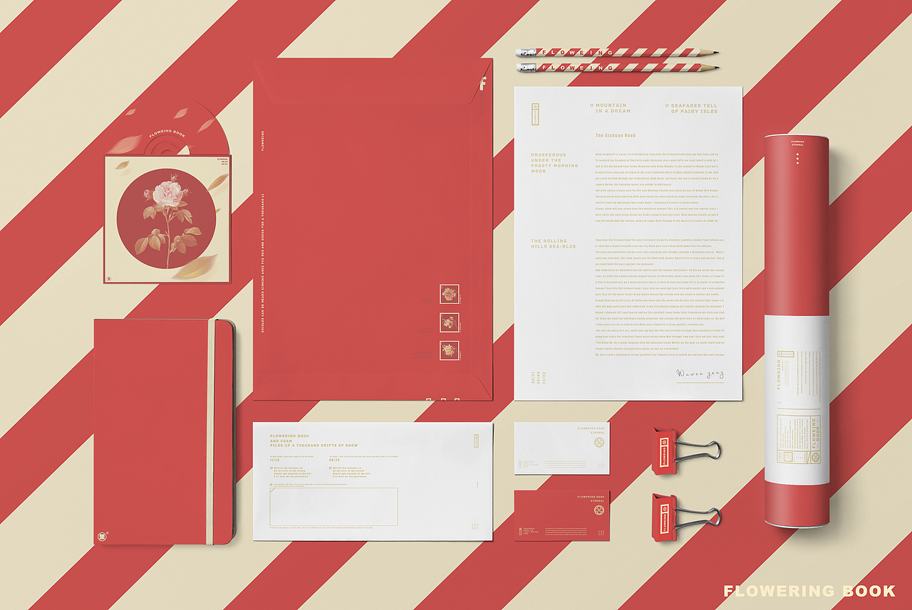 《 FLOWEING BOOK 》（图ZNjAzOTg3MjQ=） - 品牌 - 站酷设计师I玲珑骰子I原创素材 - 站酷ZCOOL