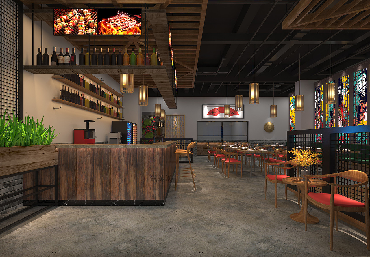 工装串串火锅店——实现时尚与舒适的平衡空间